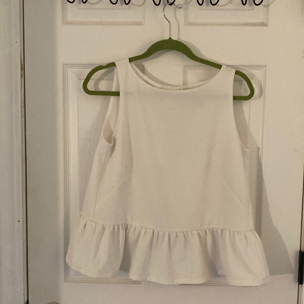 French Connection open-backed, sleeveless blouse